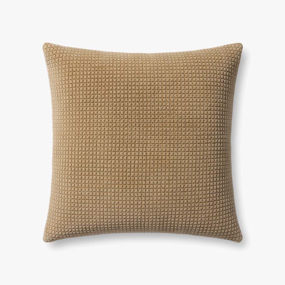 Textured Cotton Velvet Pillow
