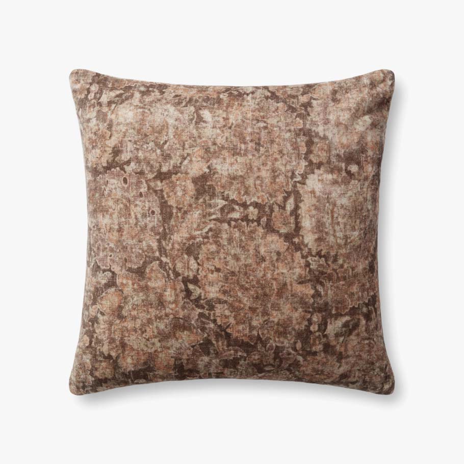 Neutral Floral Pattern Pillow