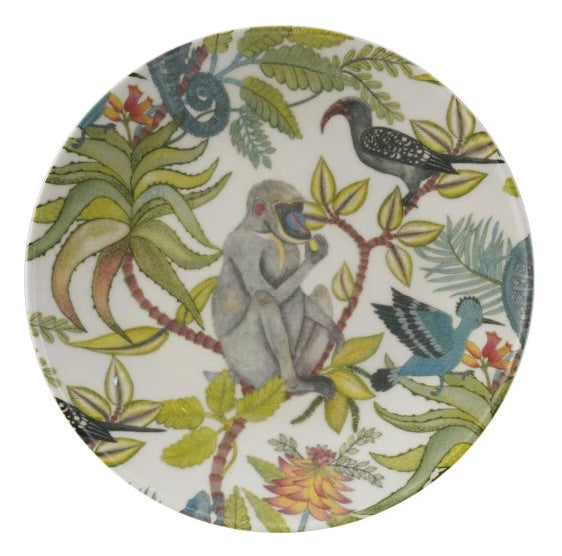Vintage Stoneware Botanical Plates