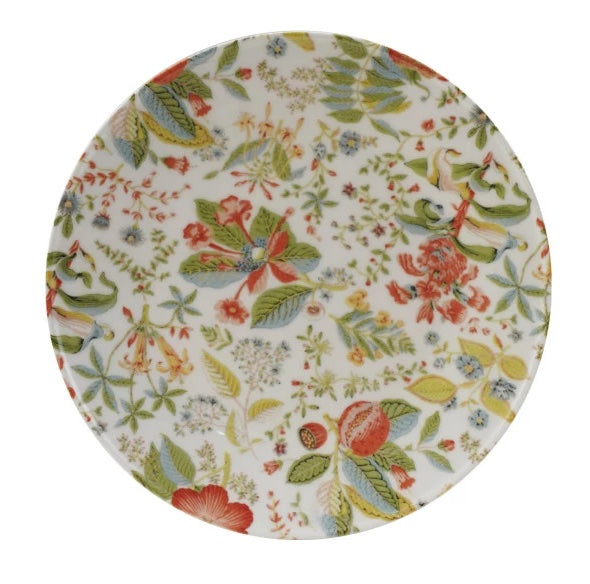 Vintage Stoneware Botanical Plates