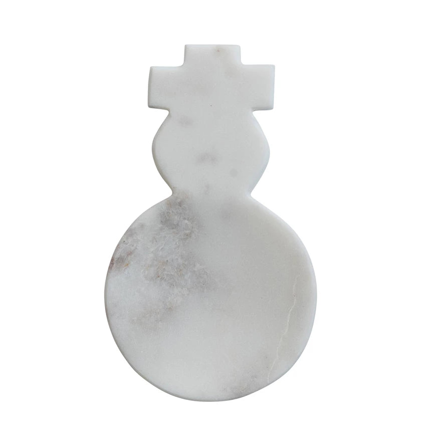 Marble Snowman Spoon Rest