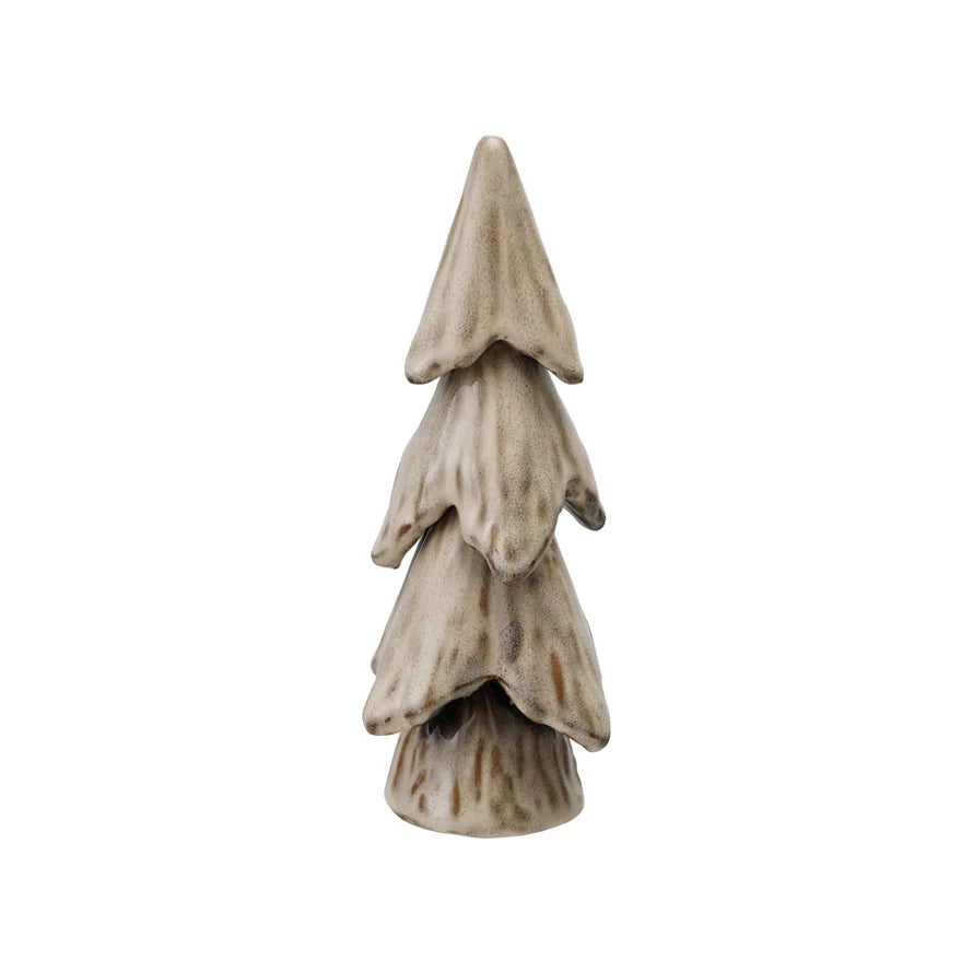 Cream Glazed Stoneware Tree