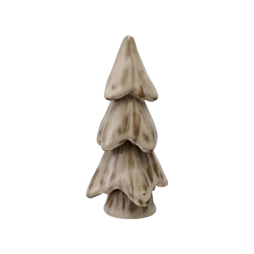 Cream Glazed Stoneware Tree