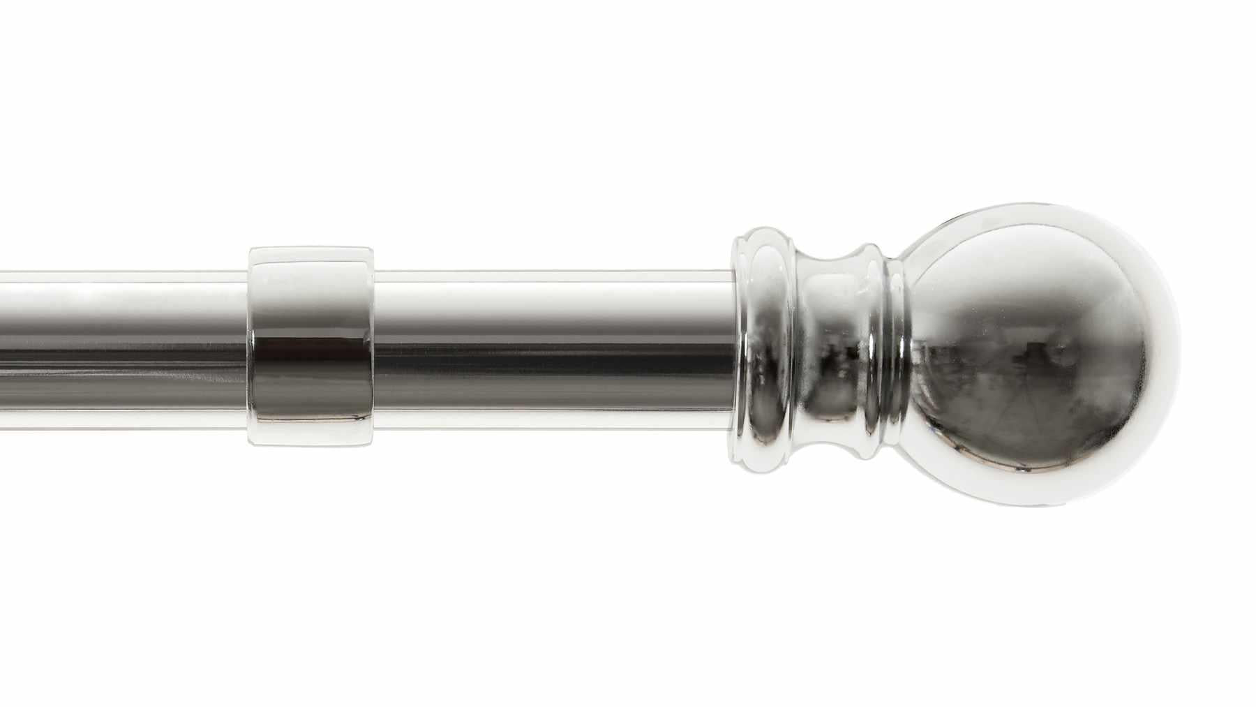 Metal Ball Finial Drapery Rod