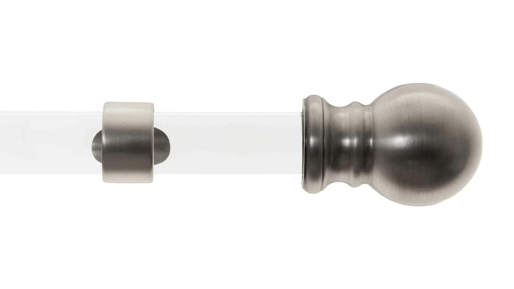 Acrylic Ball Finial Drapery Rod