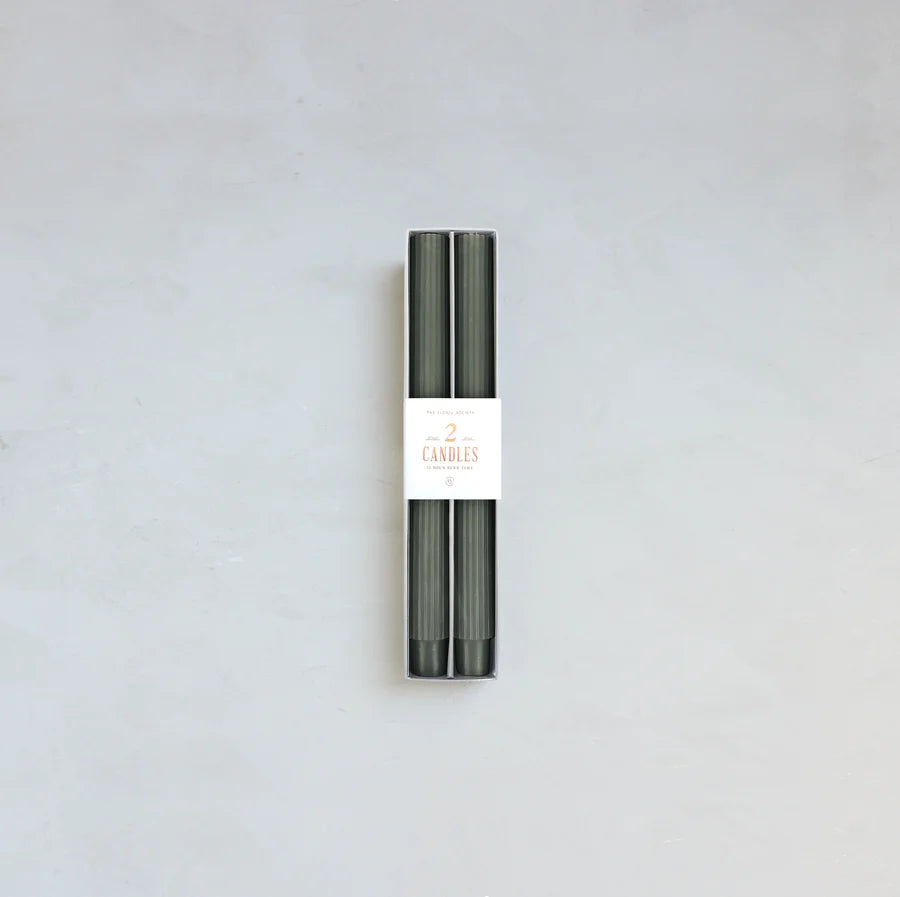 10" Ribbed Taper Candles