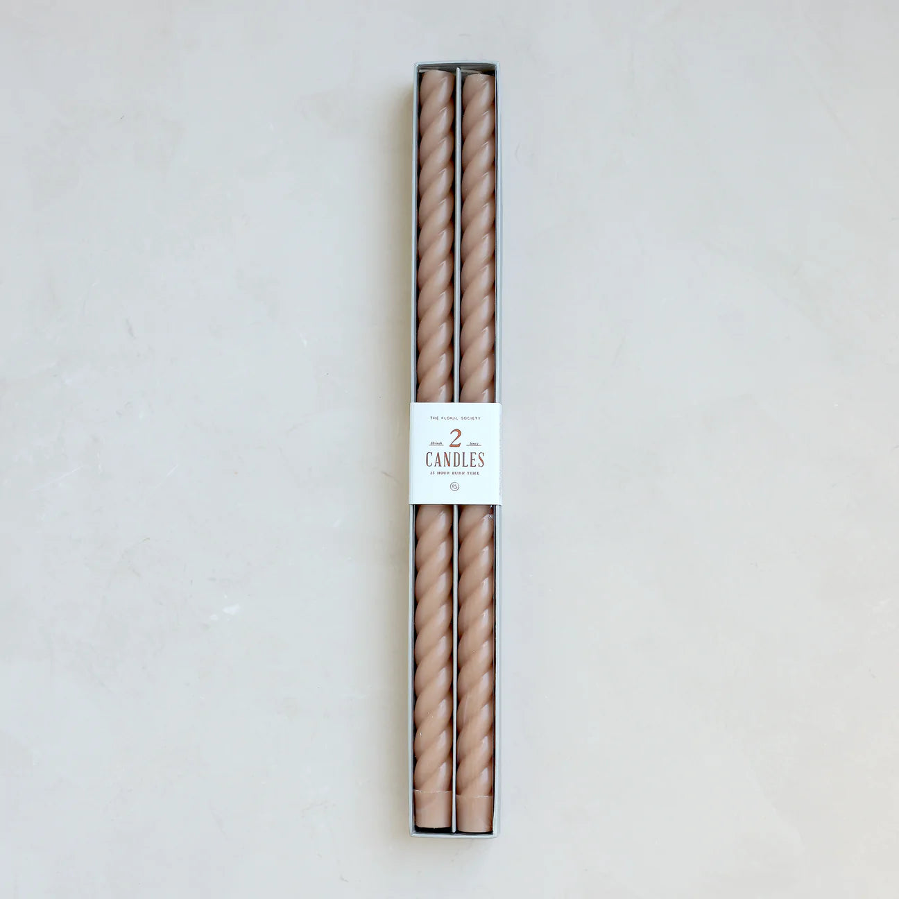 18” Fancy Swirl Taper Candles