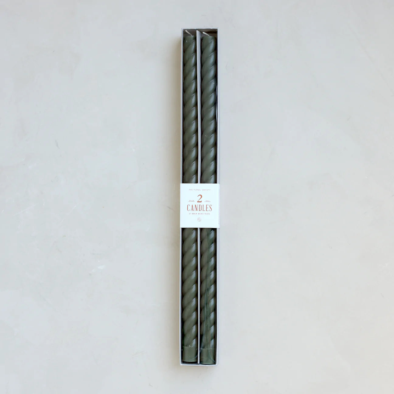 18” Fancy Swirl Taper Candles