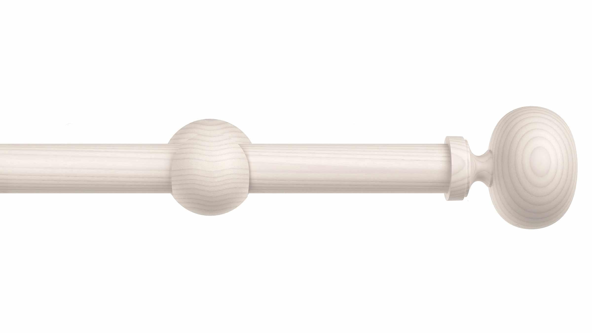 Wood Ball Finial Drapery Rod