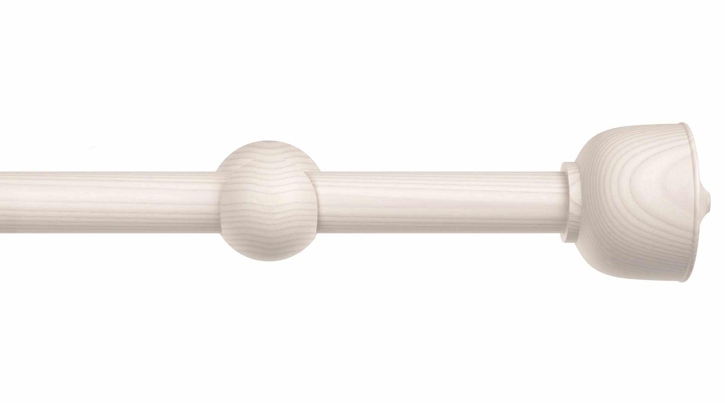 Wood Urn Finial Drapery Rod