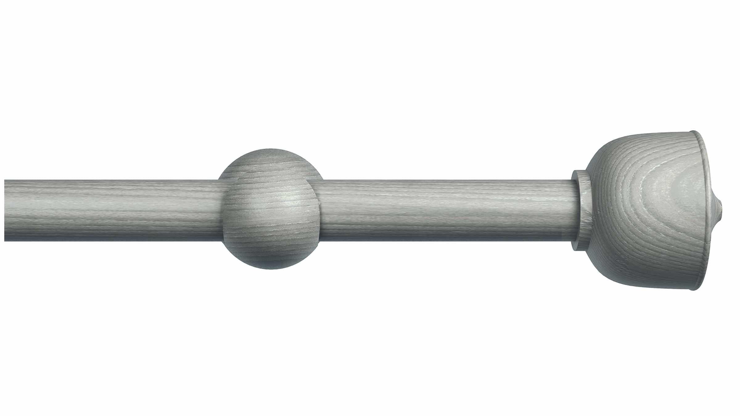Wood Urn Finial Drapery Rod