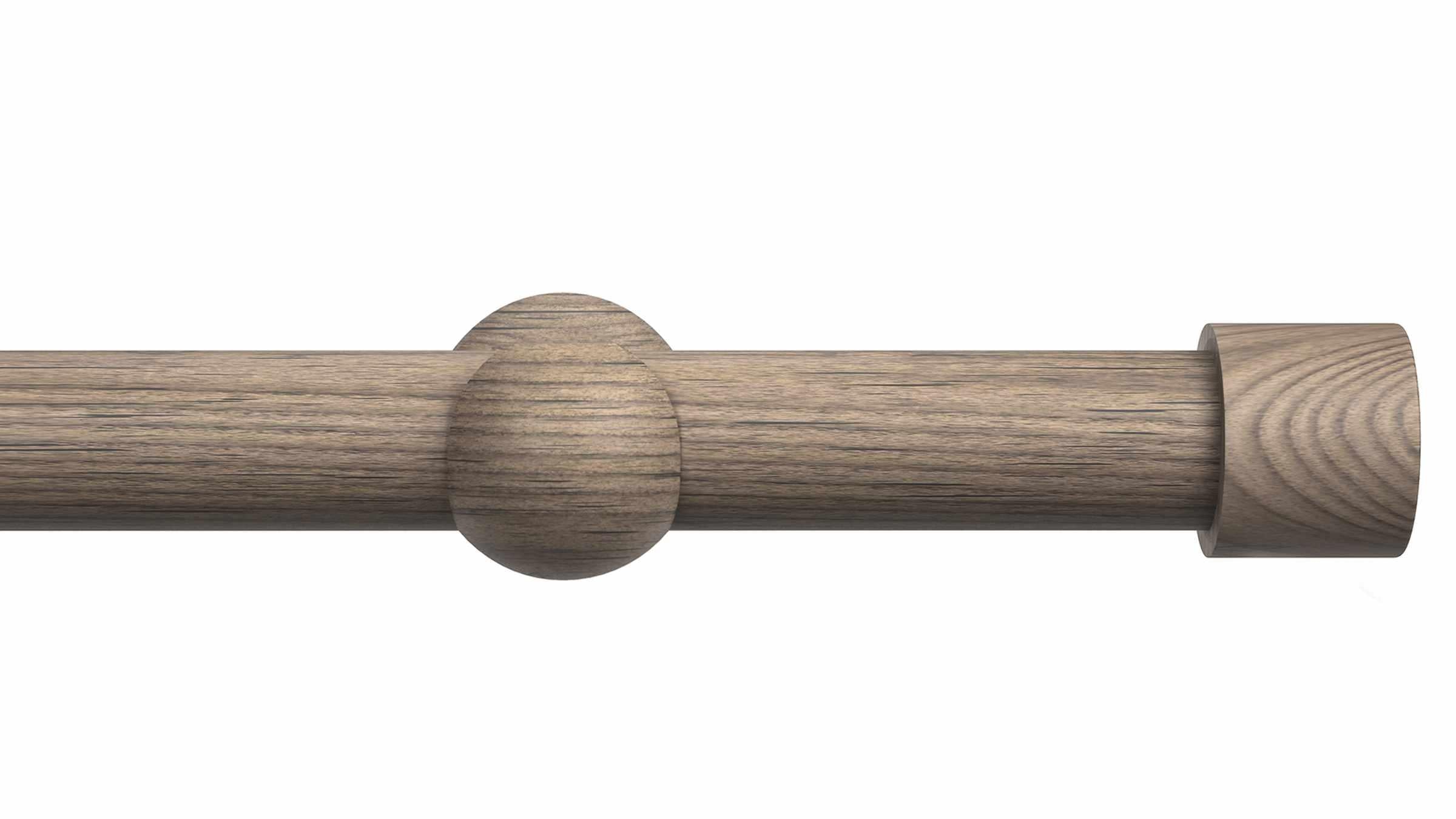 Wood End Cap Drapery Rod