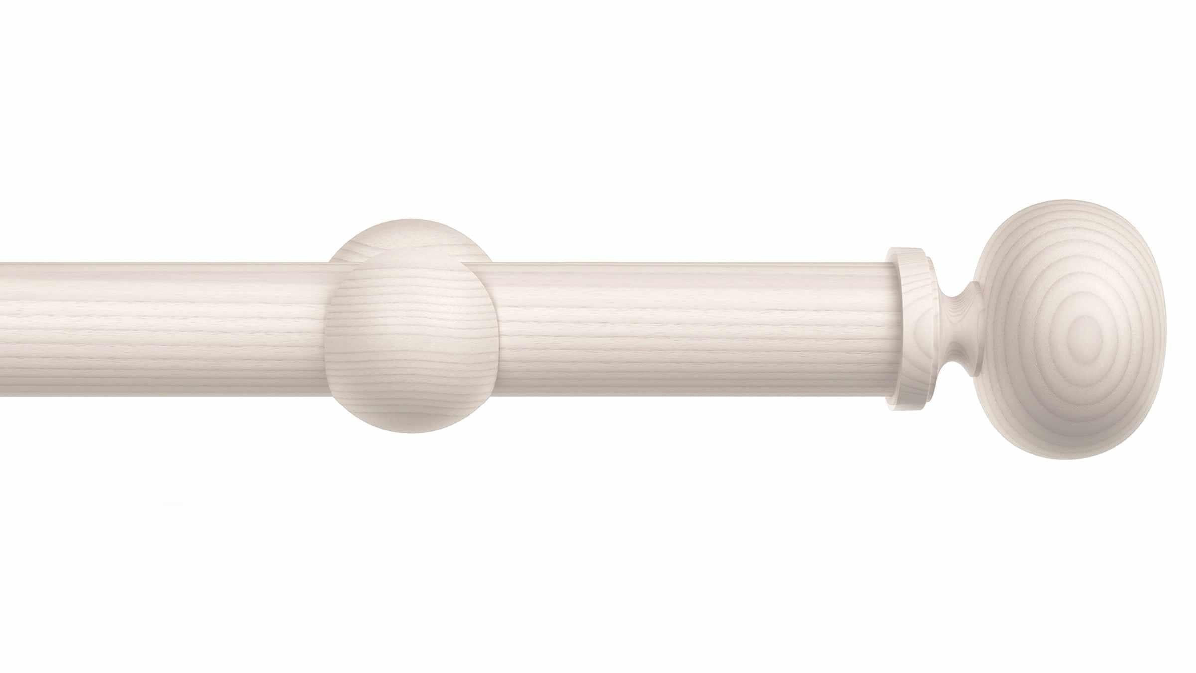 Wood Ball Finial Drapery Rod