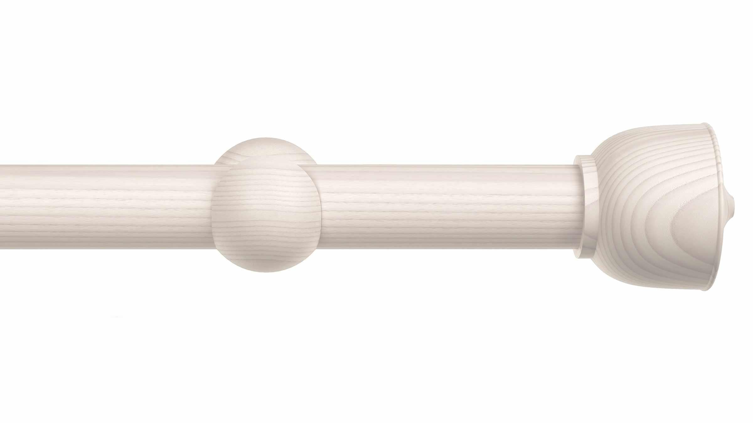 Wood Urn Finial Drapery Rod