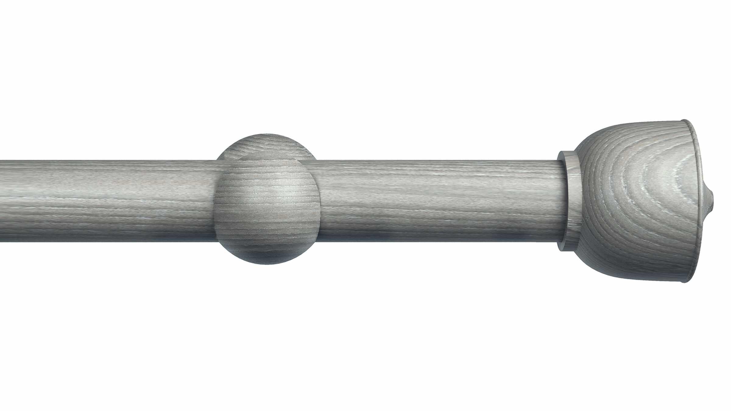 Wood Urn Finial Drapery Rod