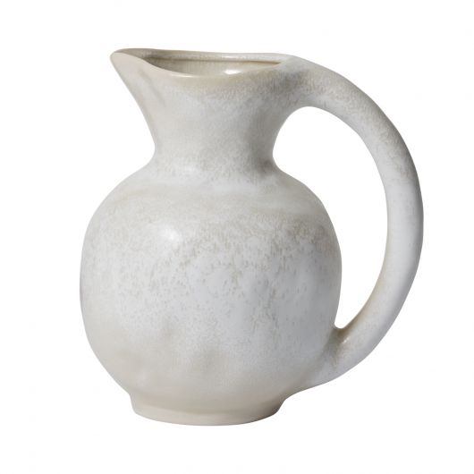 Asher Ceramic White Pitcher