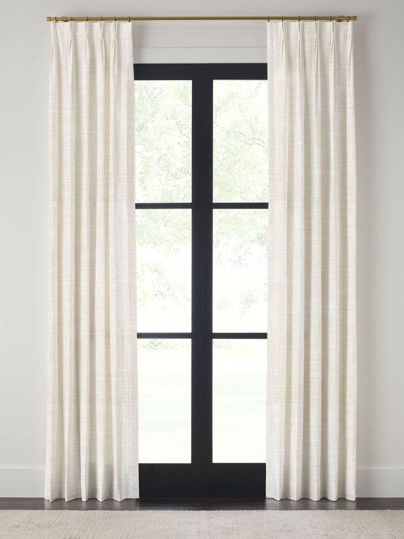 Ivory Pinch Pleat Panel