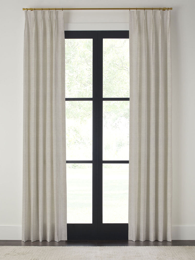 Grey Pinch Pleat Panel