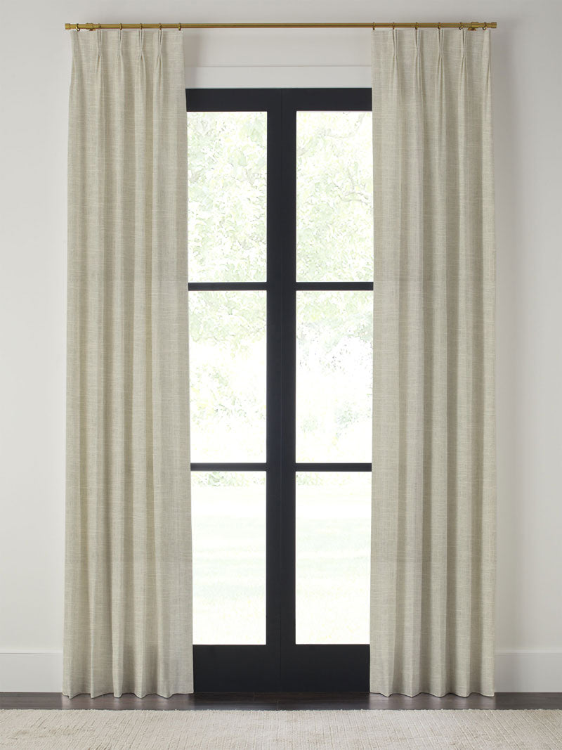 Oat Pinch Pleat Panel