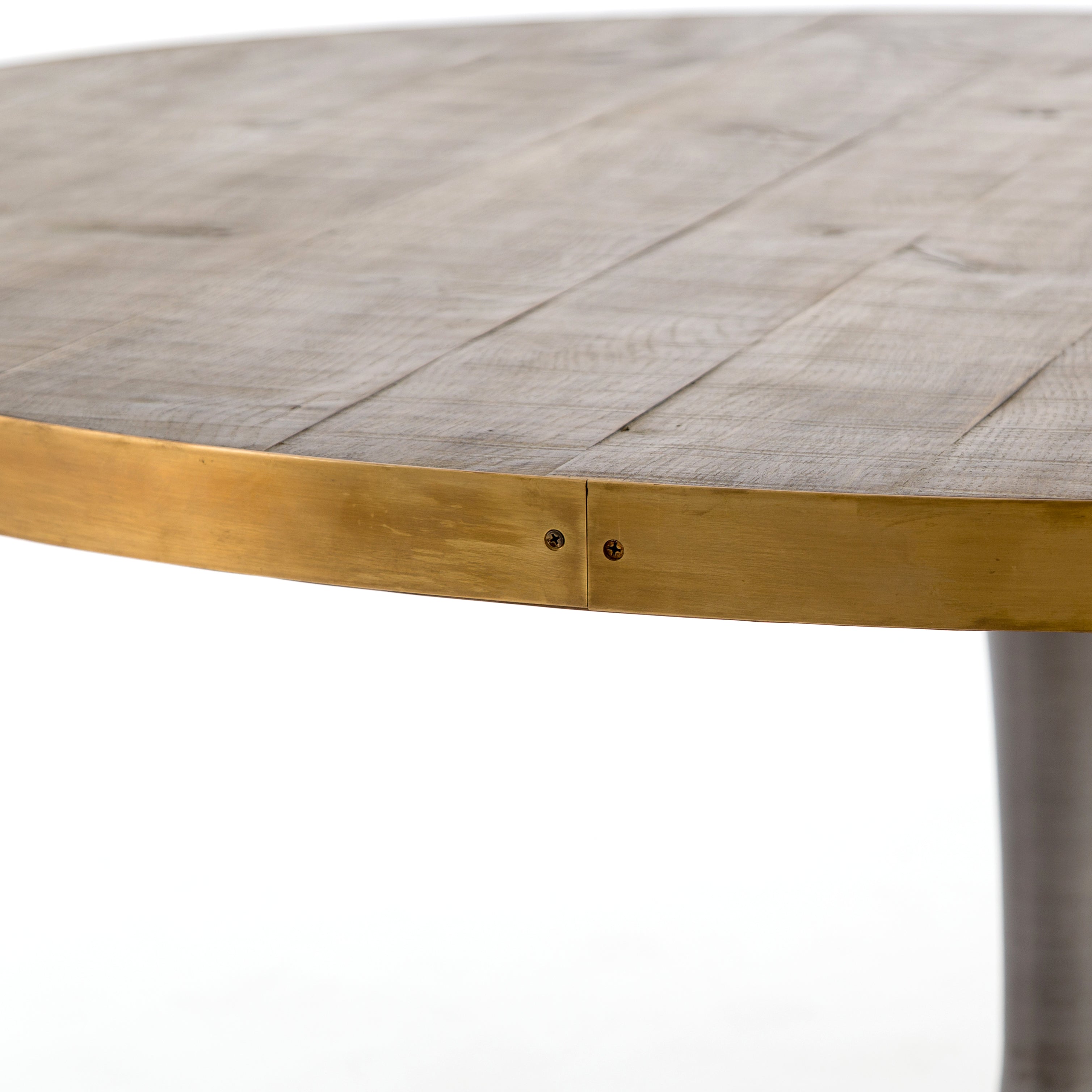 Burnt Oak Round Dining Table