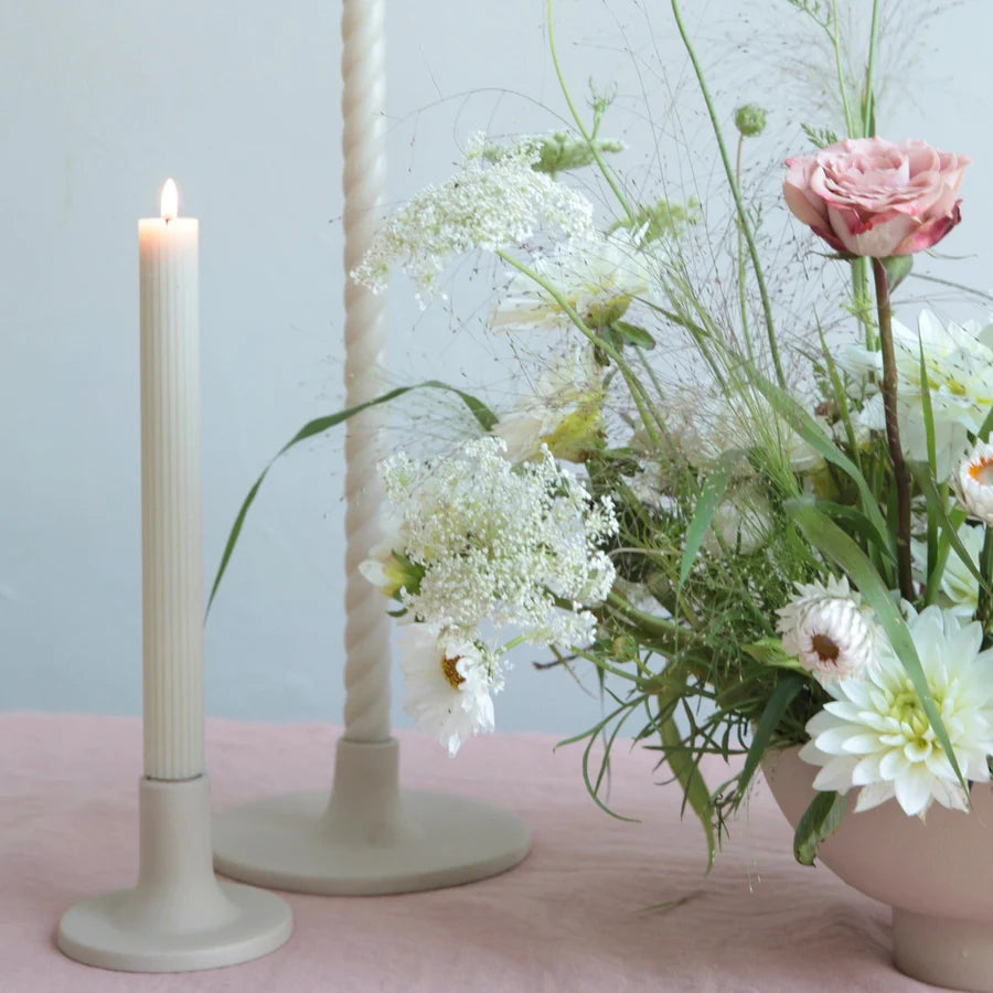 10" Ribbed Taper Candles