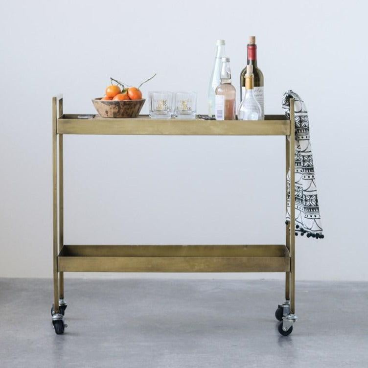 Brass Bar Cart