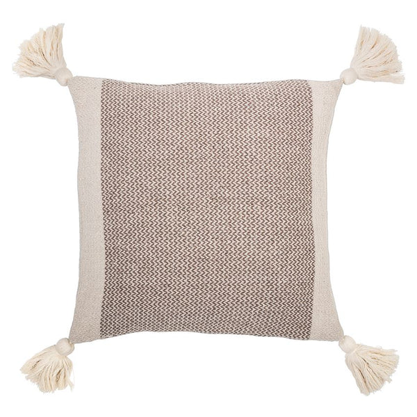 Cotton Blend Pillow with Tassels