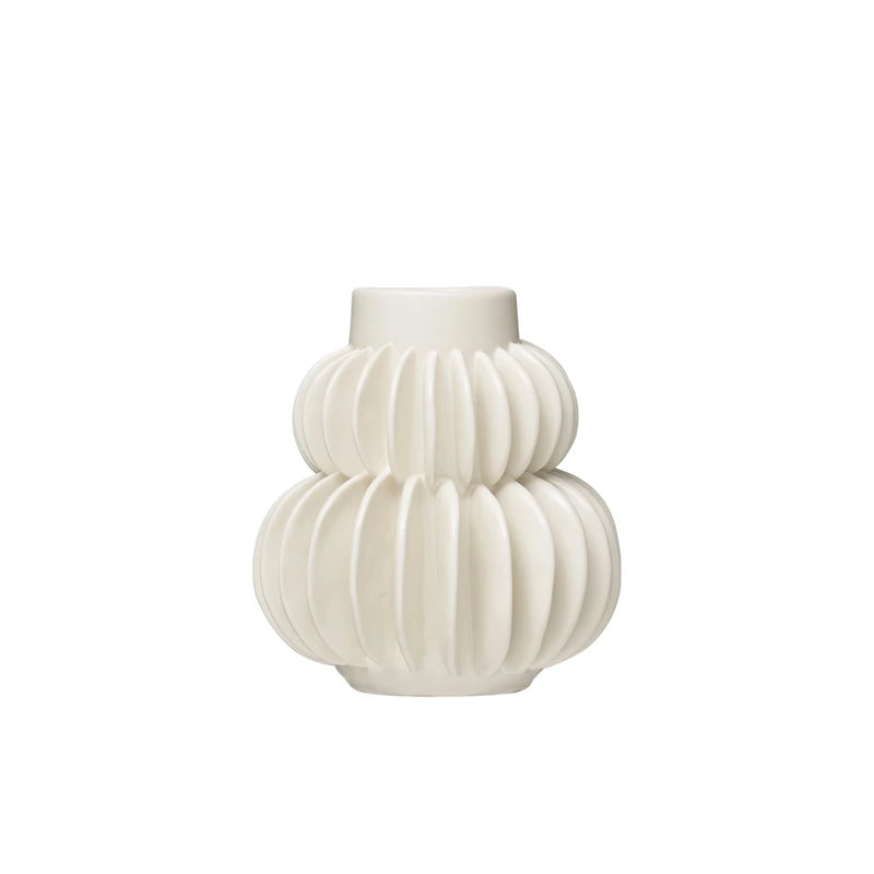Maya White Vase