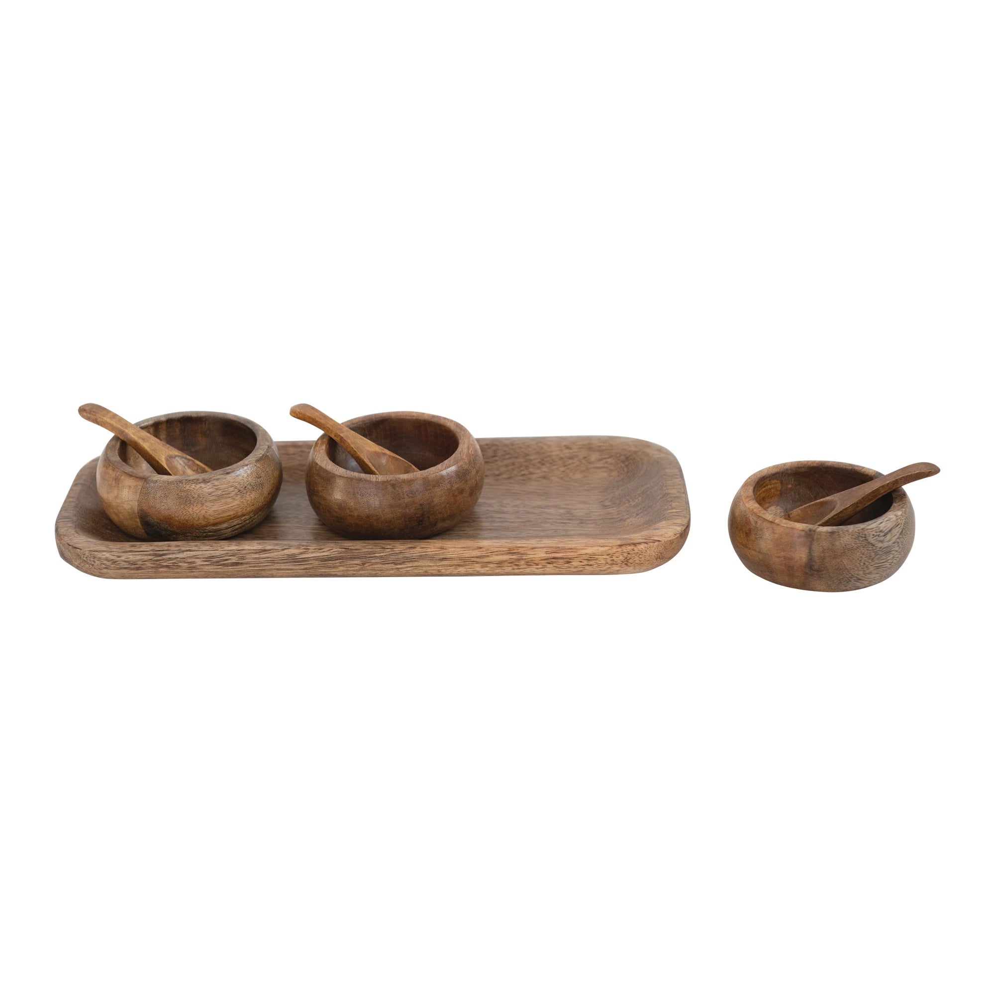 Trio Wood Bowls Serving Set