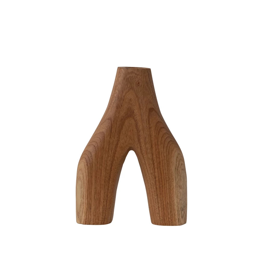 Arched Wooden Vase