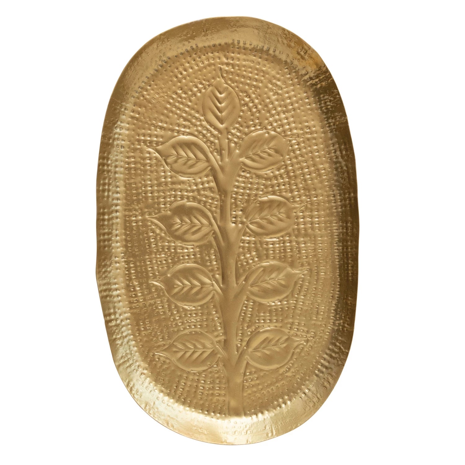 Debossed Antique Gold Tray