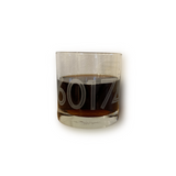 Zip Code Whiskey Glass