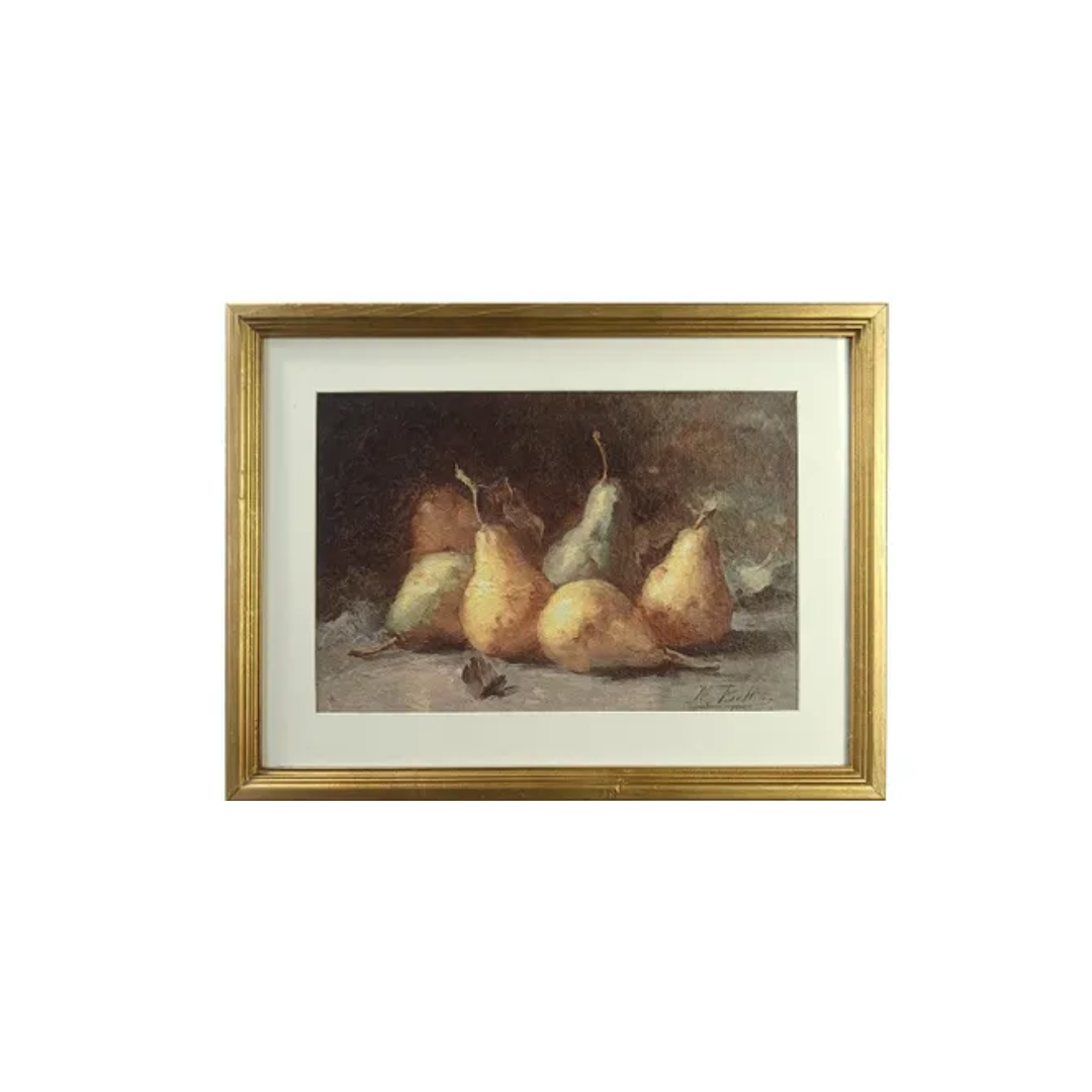 Framed Pears Still Life
