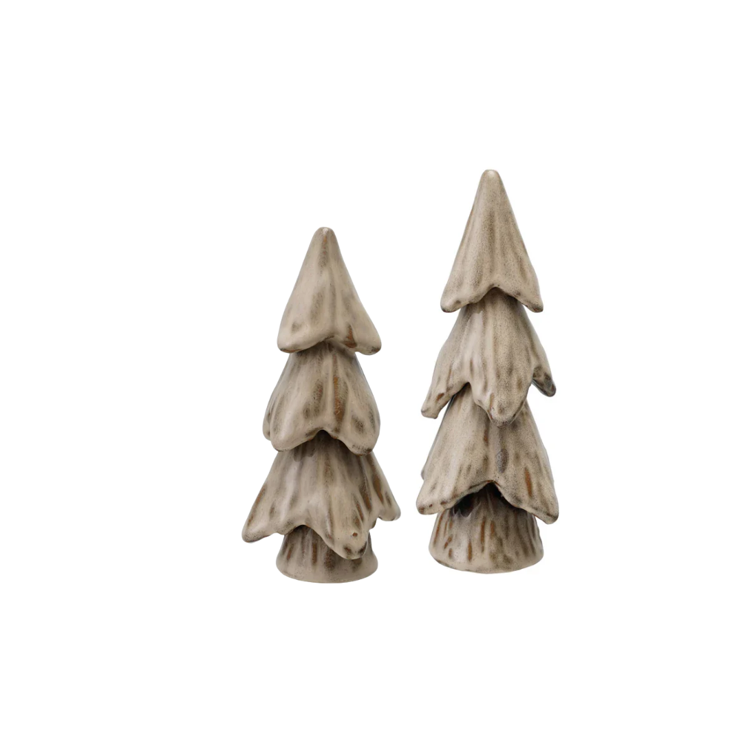 Cream Glazed Stoneware Tree