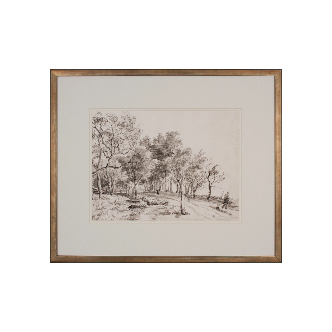 Framed Sketch of the Woods I