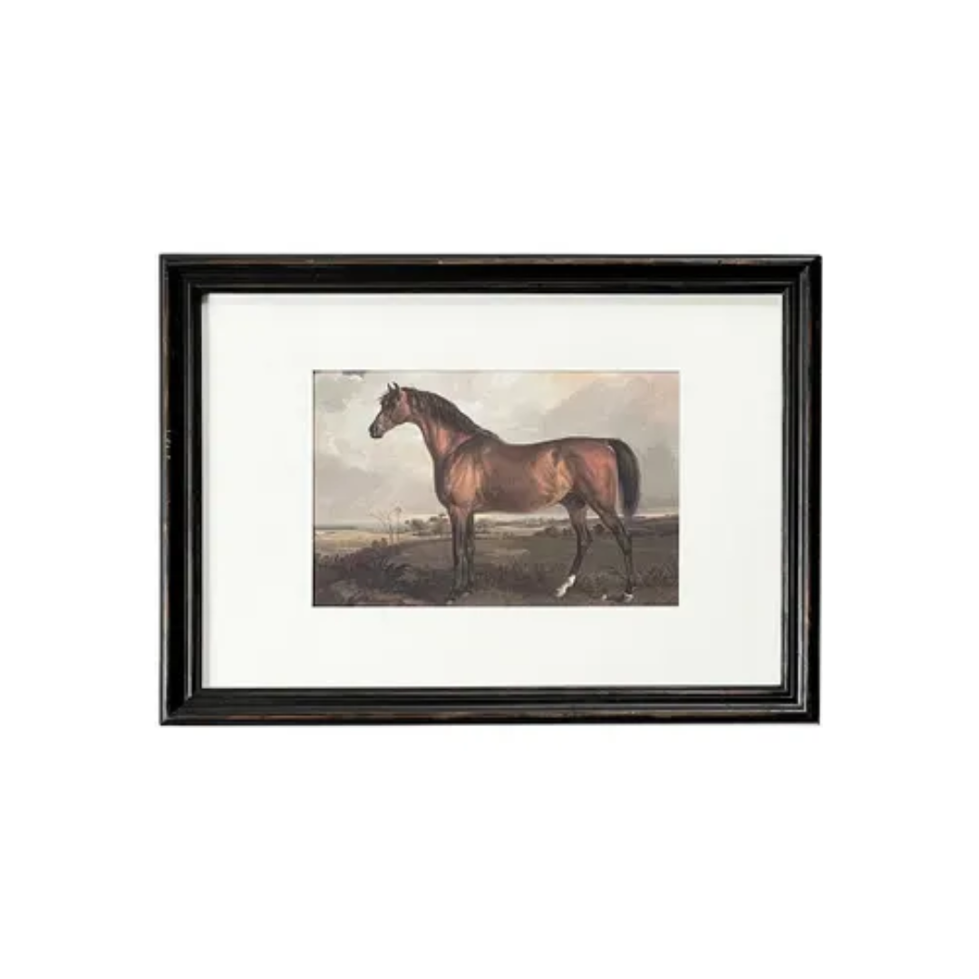 Framed Thoroughbred Print I