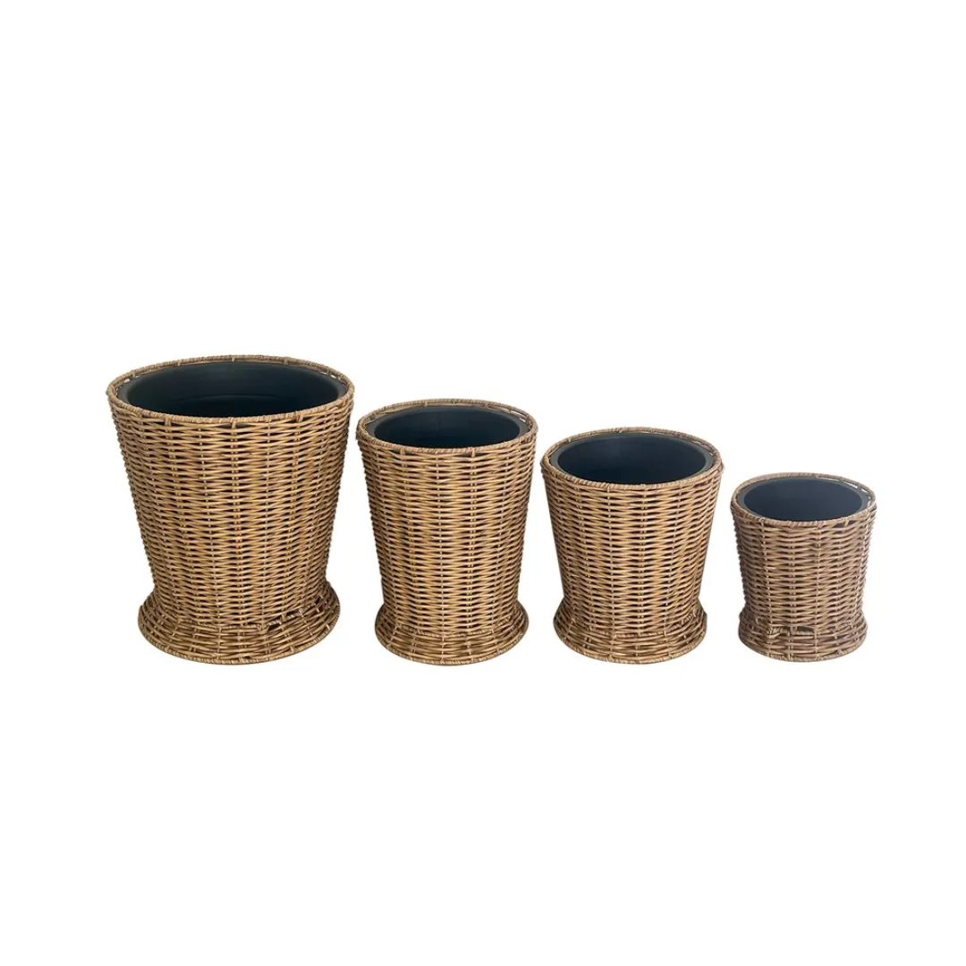 Woven Flower Buckets