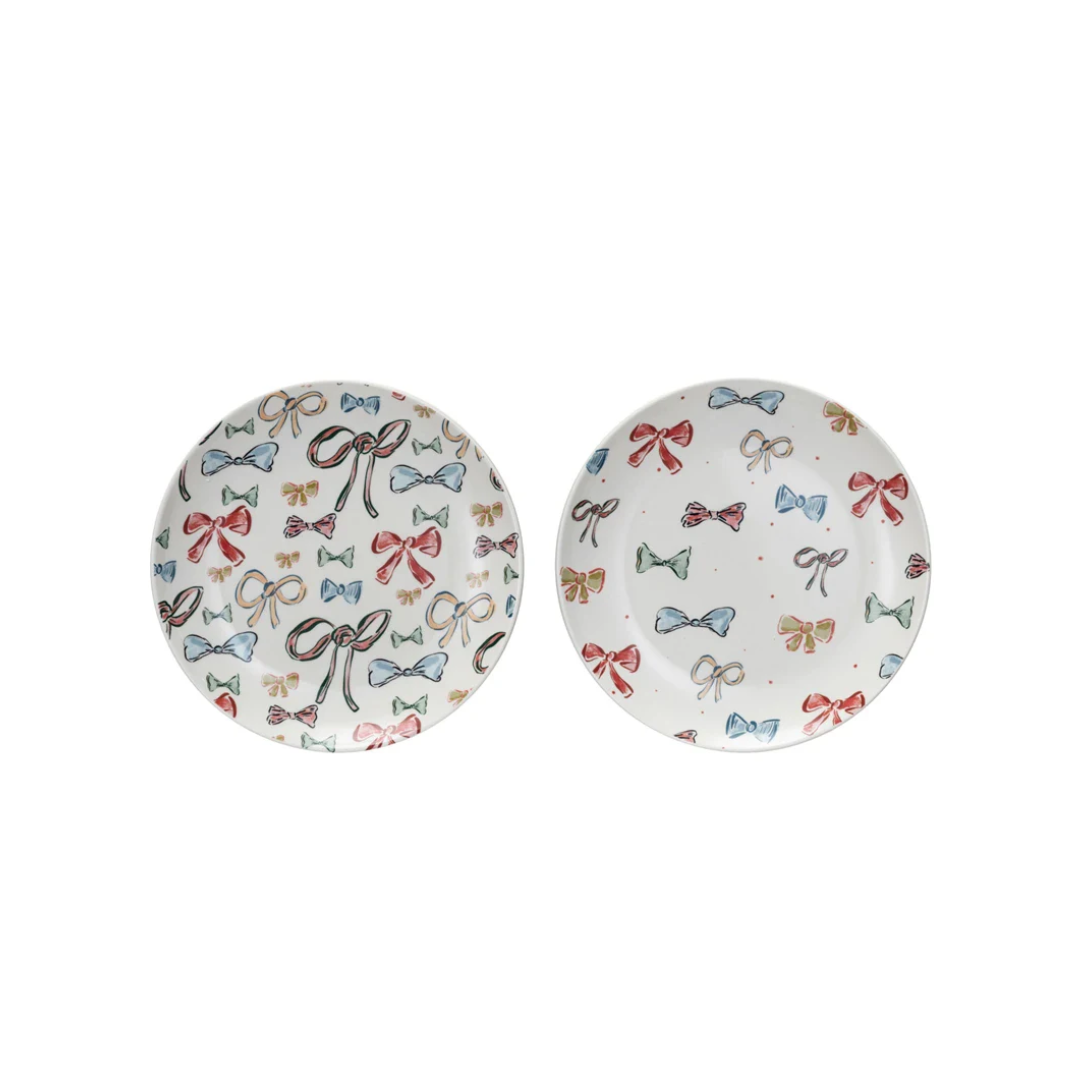 Bow Pattern 8" Plates