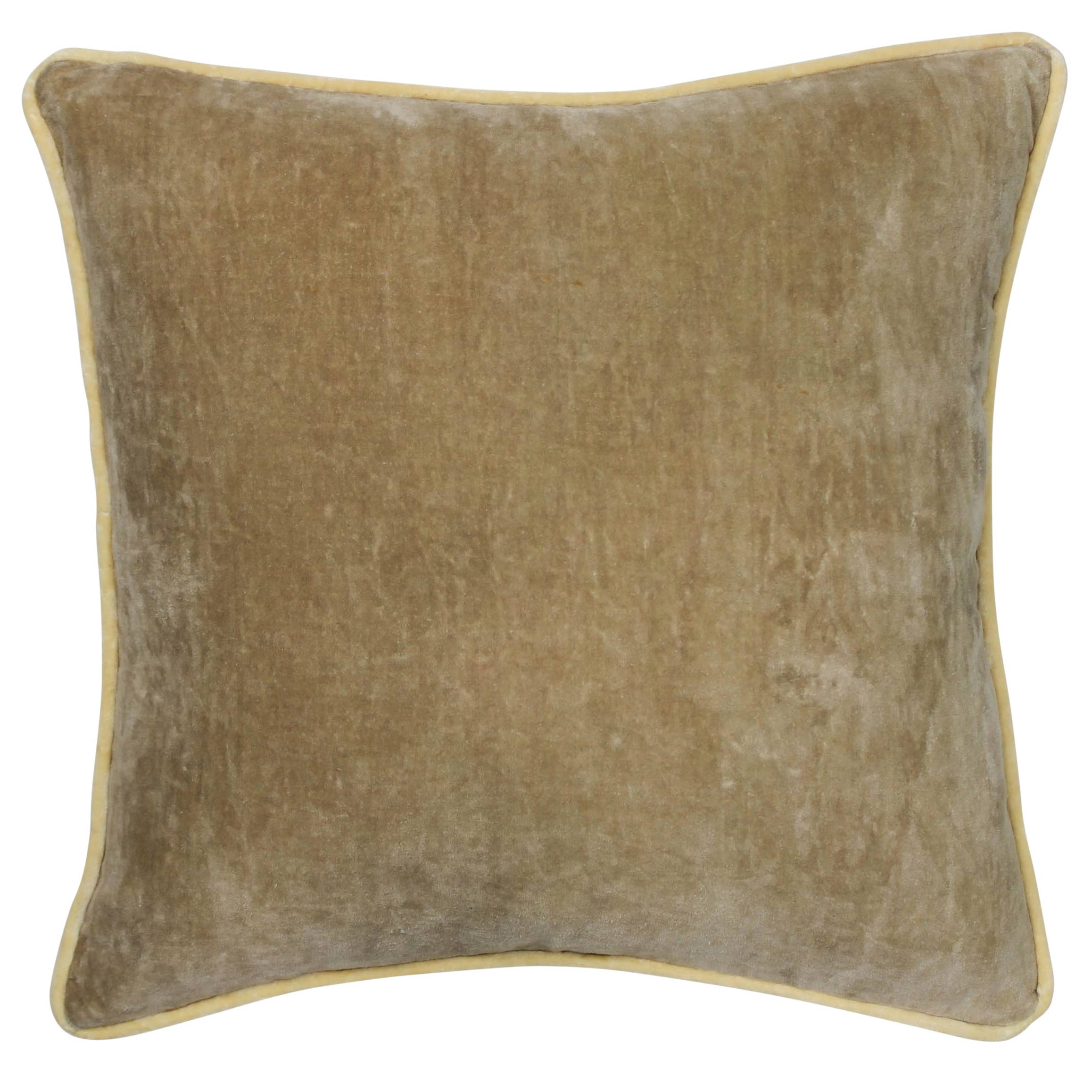 Goldenrod Yellow Velvet Pillow