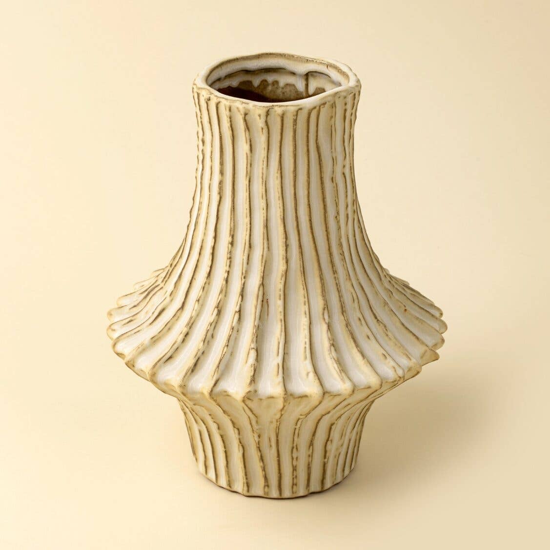Stria Stoneware Vase