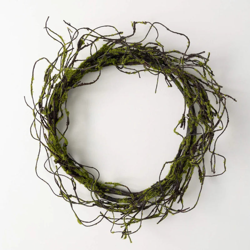 Mossy Rustic Twig Wreath