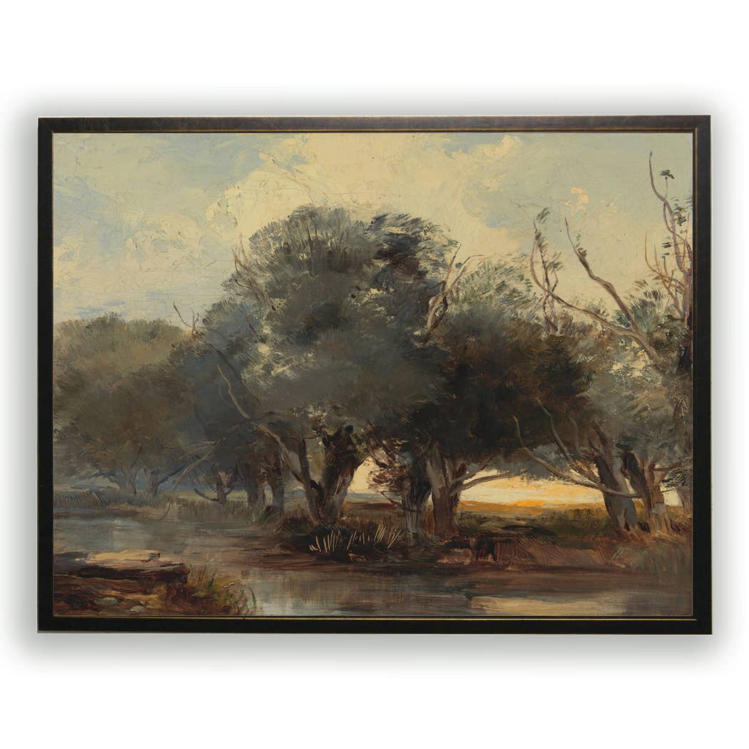 Along The River Oil Painting