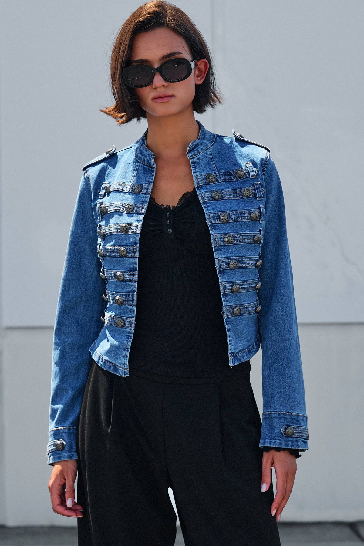 Military Jean Jacket