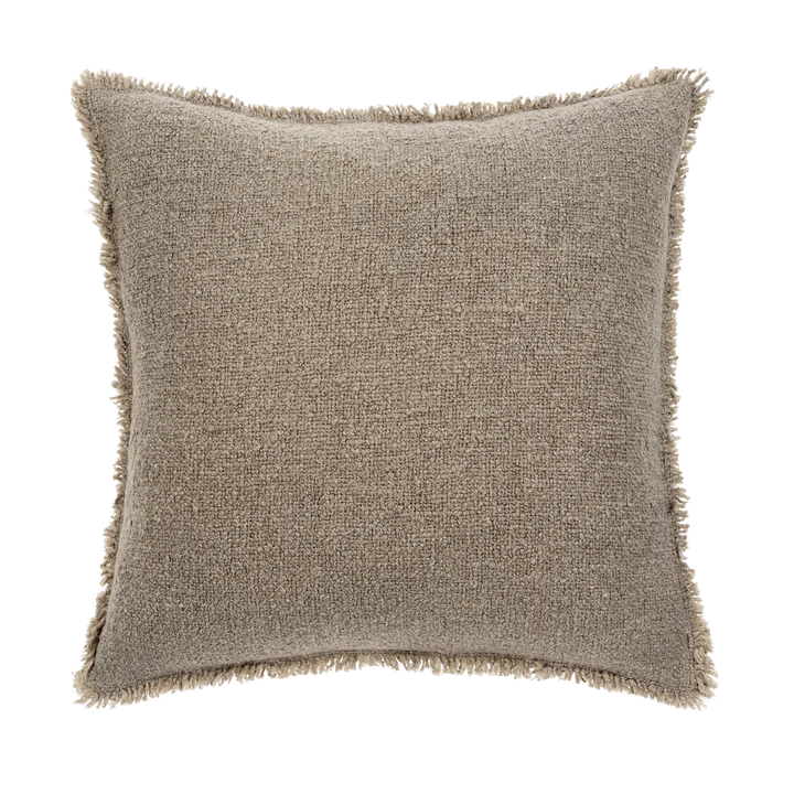 Fringed Boucle Pillow