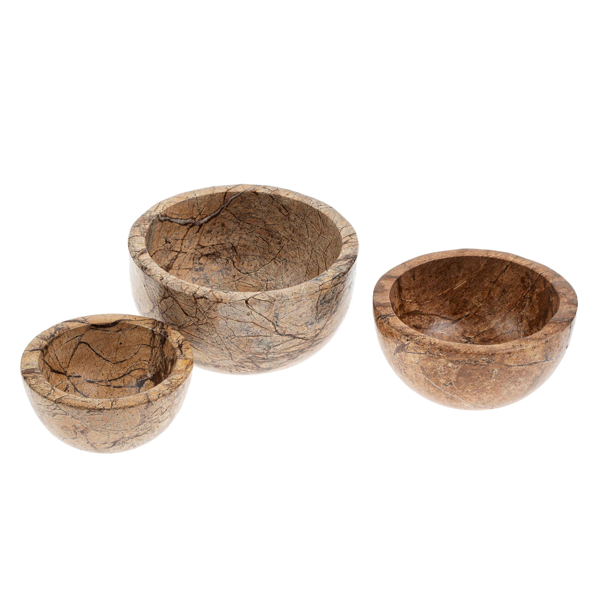Marble Carved Nesting Bowls