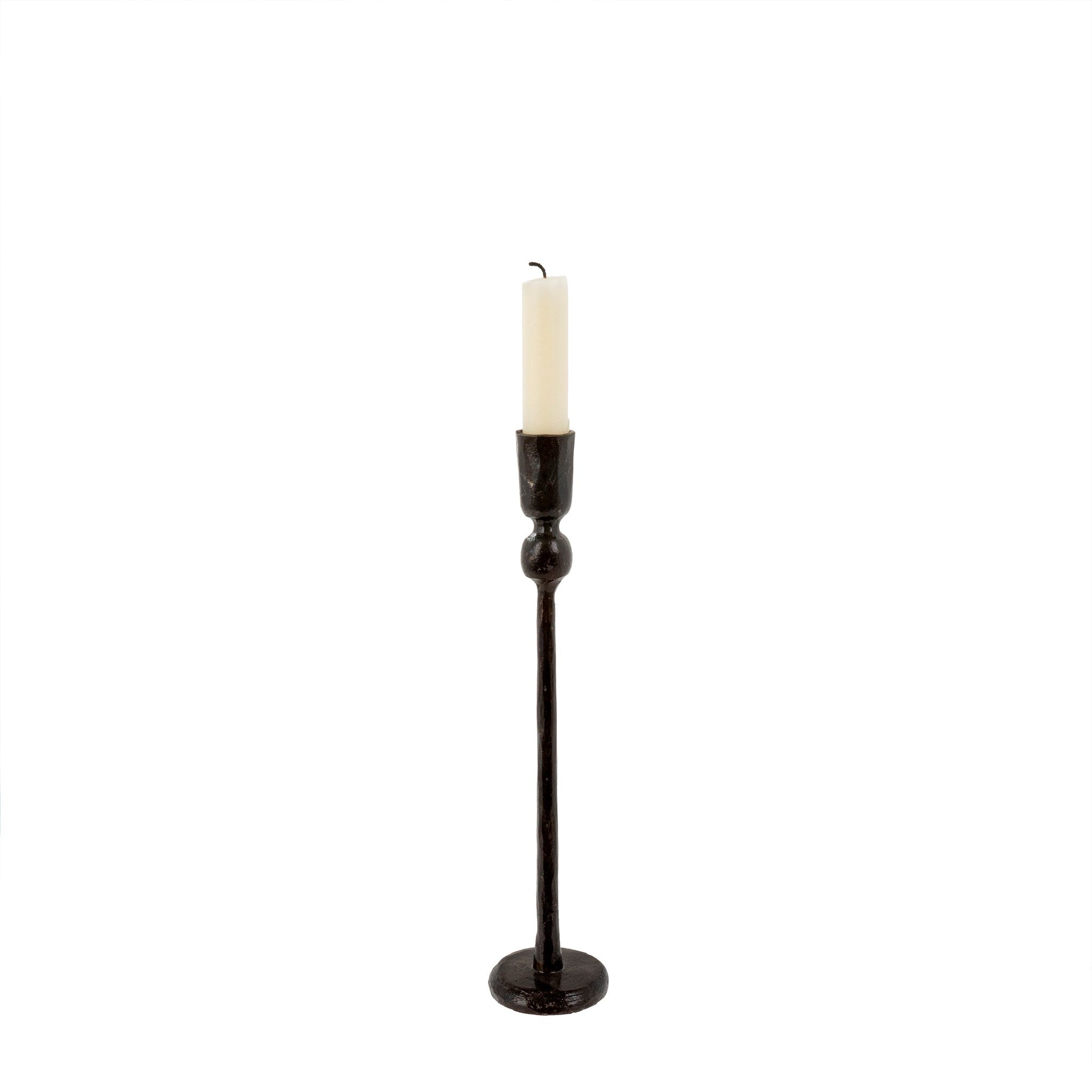 Black Forged Candlestick