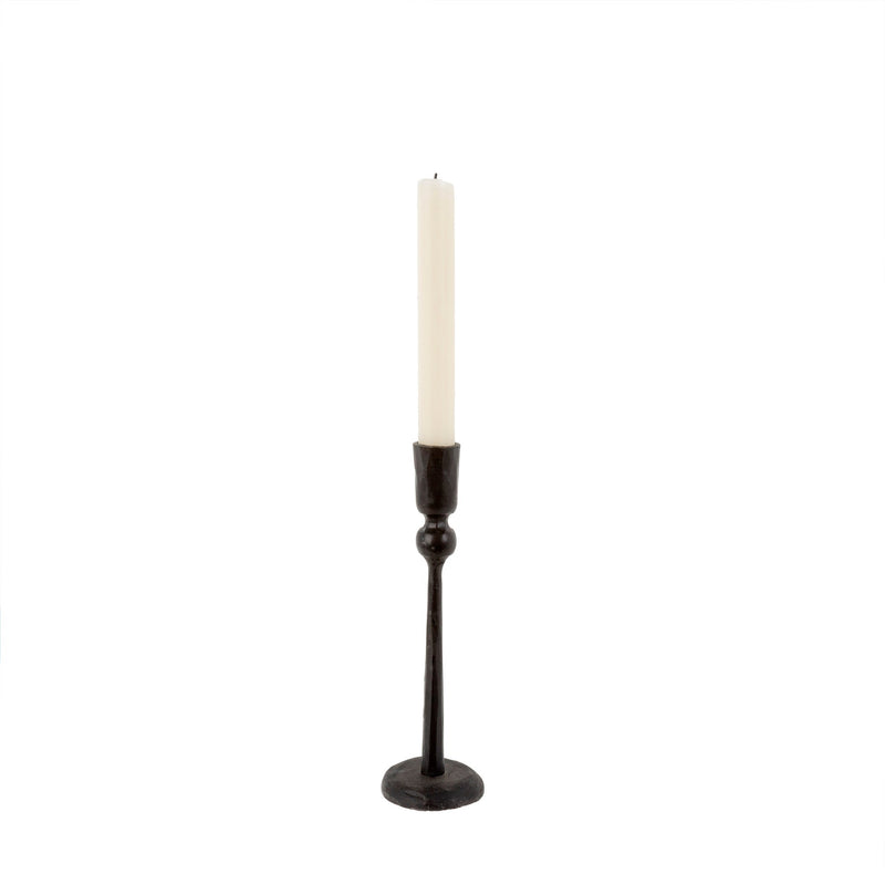 Black Forged Candlestick