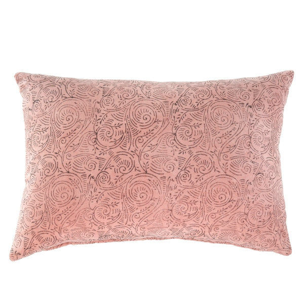 Velvet Rose Lumbar Pillow
