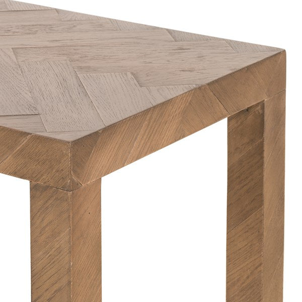 Drifted Oak Vaneer Console Table