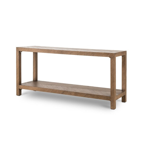 Drifted Oak Vaneer Console Table